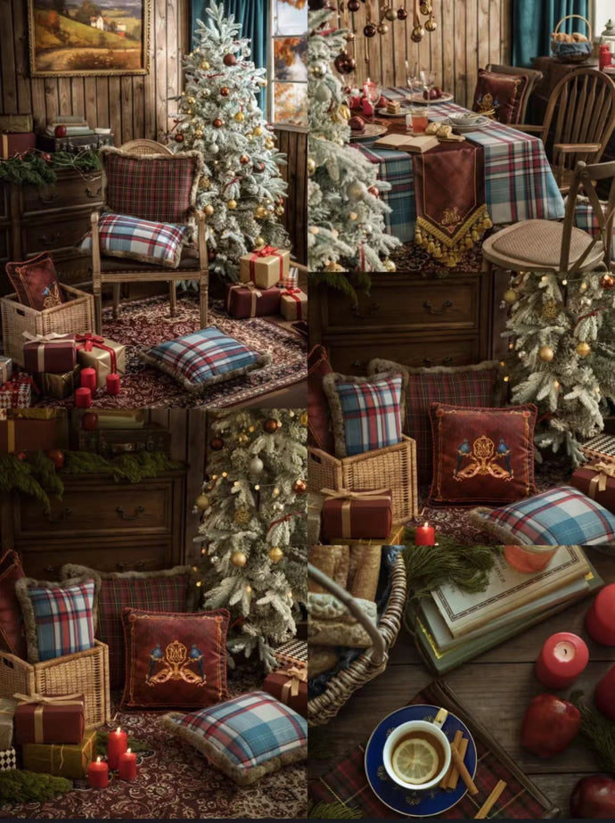Retro Nordic style Christmas corner decoration‼ ️ Advanced sense get