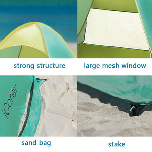 iCorer Pop Up Beach Tent Sun Shelter
