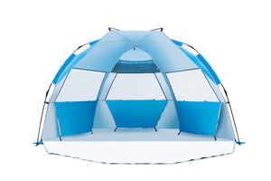 Deluxe Large Beach Tent for 4 Person, Blue
