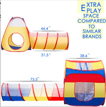 Extra Large Kid Tent 4pc Pop Up Play Tent w/ 2 Crawl Tunnels