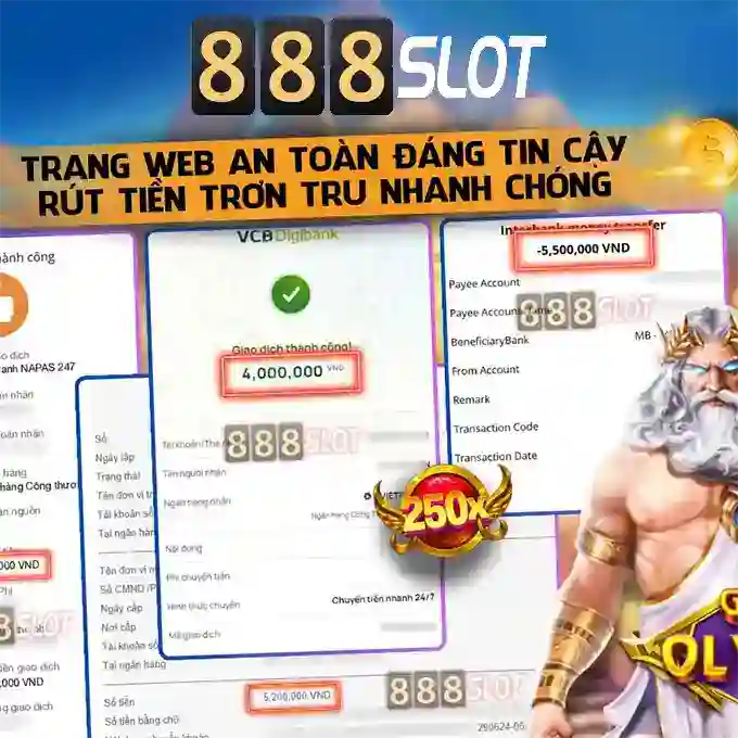 Giao diện sảnh game 888slot hiện đại và bắt mắt tại nhà cái